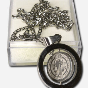 SAINT BENEDICT ROTATING NECKLACE